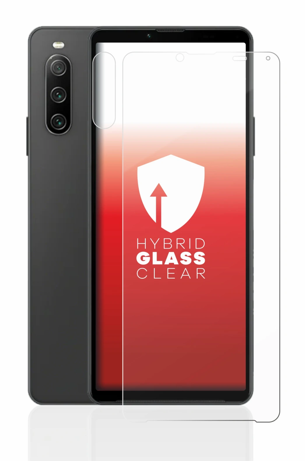 Imagen del dispositivo Sony Xperia 10 IV (Frontal+Cámara) con una amplia variedad de protectores de pantalla.