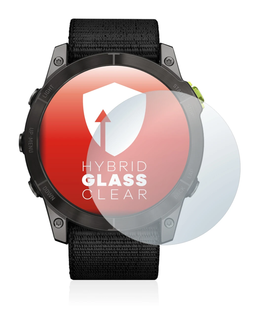 Imagen del dispositivo Garmin Enduro 2 con una amplia variedad de protectores de pantalla.