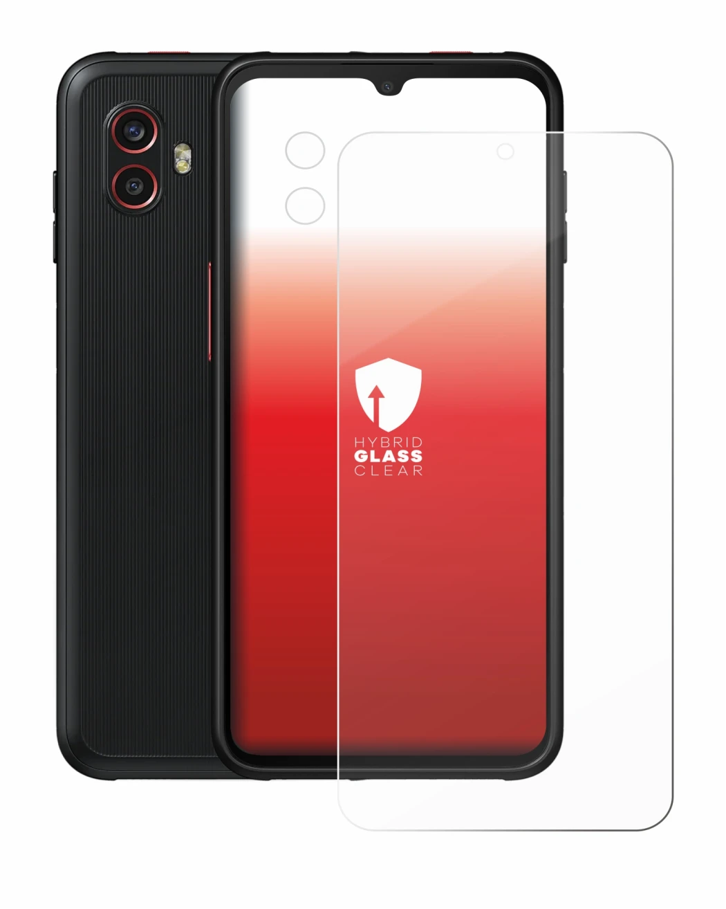 Imagen del dispositivo Samsung Galaxy XCover 6 Pro Enterprise Edition (Frontal+Cámara) con una amplia variedad de protectores 