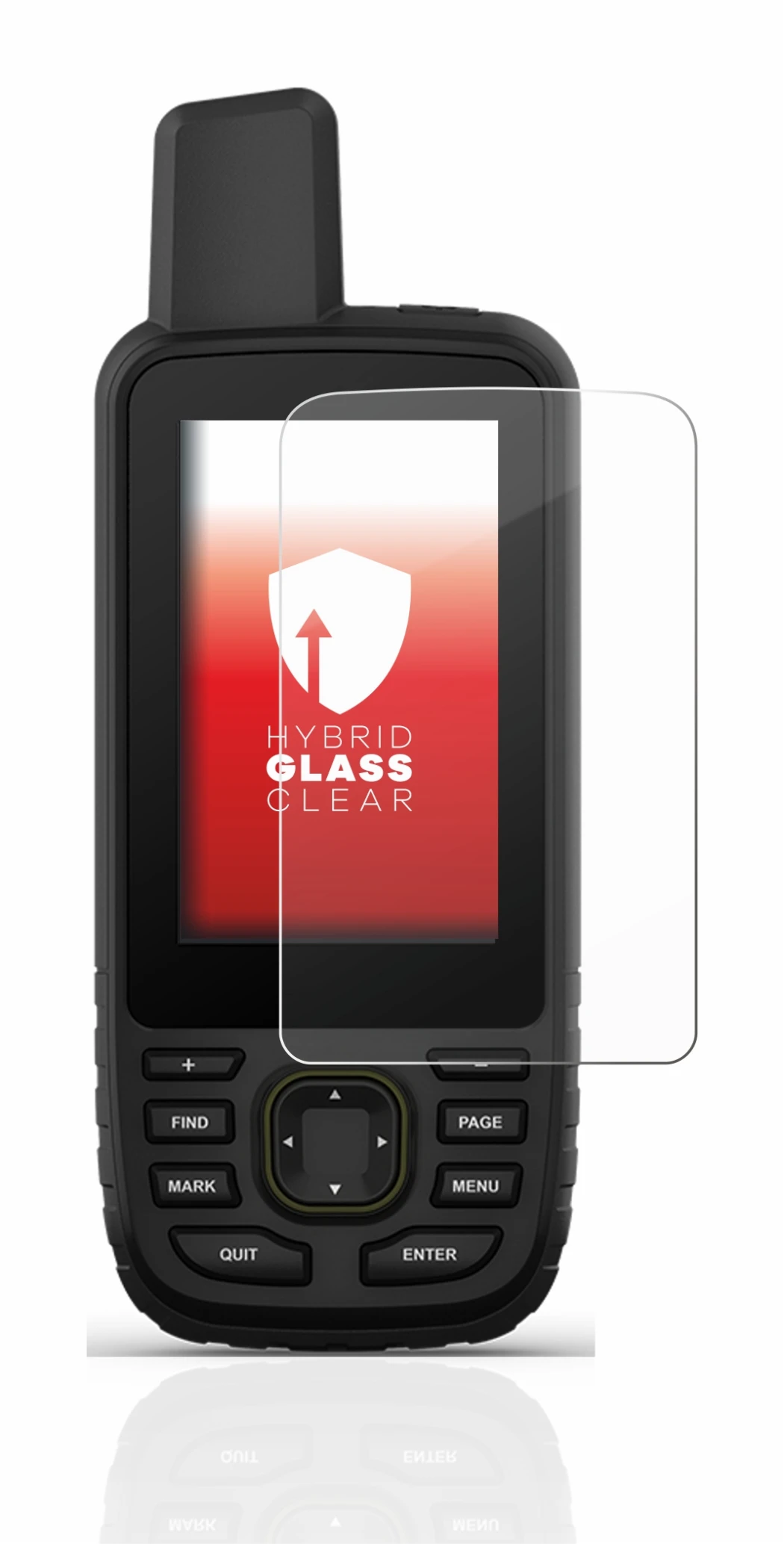 Imagen del dispositivo Garmin GPSMAP 67 con una amplia variedad de protectores de pantalla.