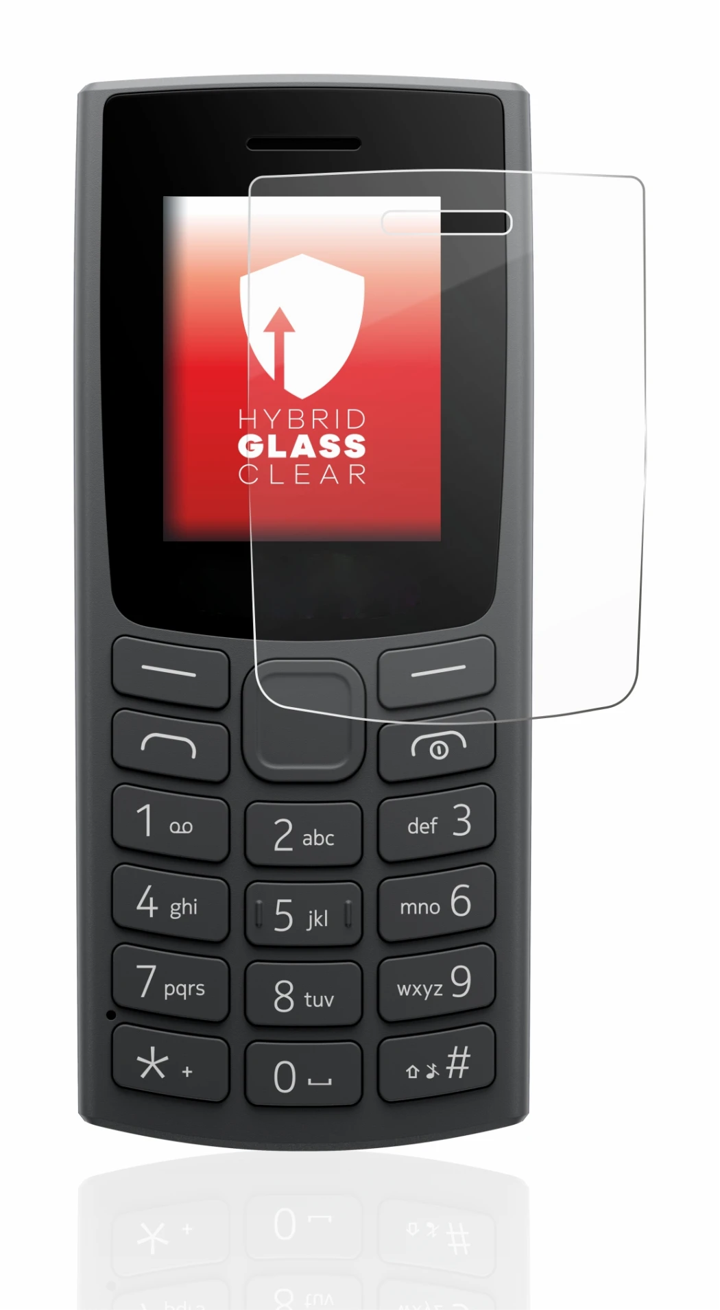 Imagen del dispositivo Nokia 105 (2023) con una amplia variedad de protectores de pantalla.