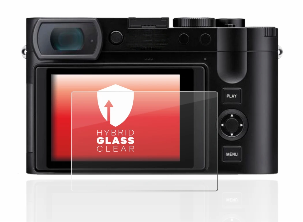 Imagen del dispositivo Leica Q3 con una amplia variedad de protectores de pantalla.