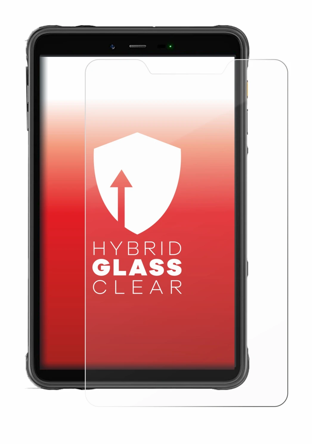 Imagen del dispositivo Ulefone Armor Pad 8 con una amplia variedad de protectores de pantalla.