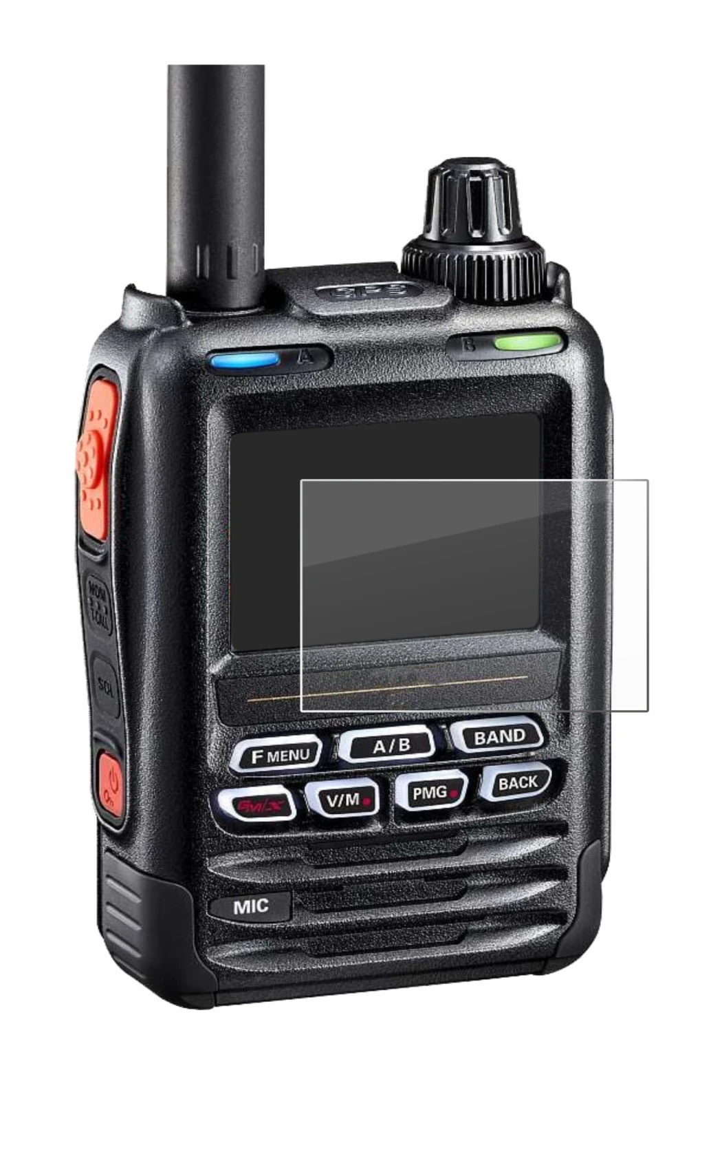 Imagen del dispositivo Yaesu FT-5DE/DR con una amplia variedad de protectores de pantalla.