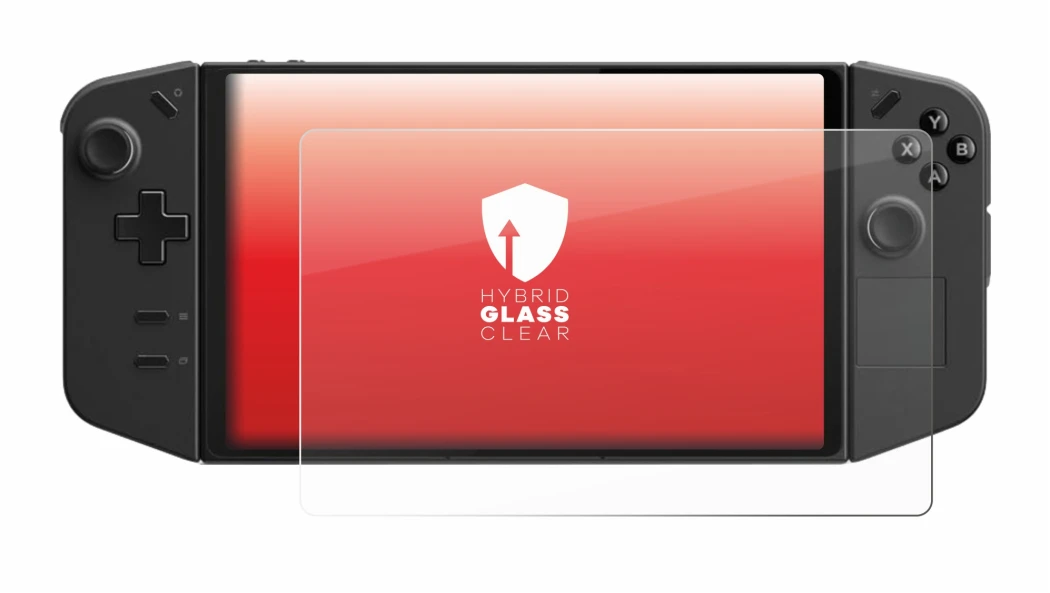 Imagen del dispositivo Lenovo Legion Go con una amplia variedad de protectores de pantalla.