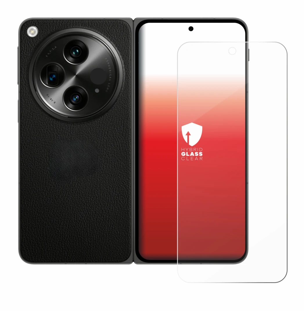 Imagen del dispositivo OnePlus Open con una amplia variedad de protectores de pantalla.