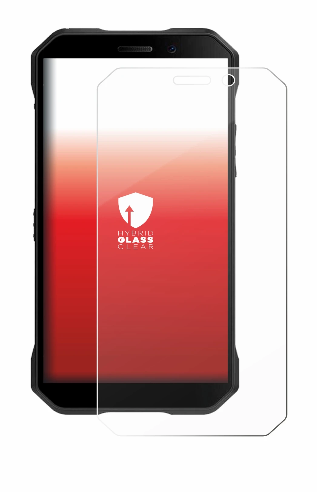 Imagen del dispositivo Doogee S61 Pro con una amplia variedad de protectores de pantalla.