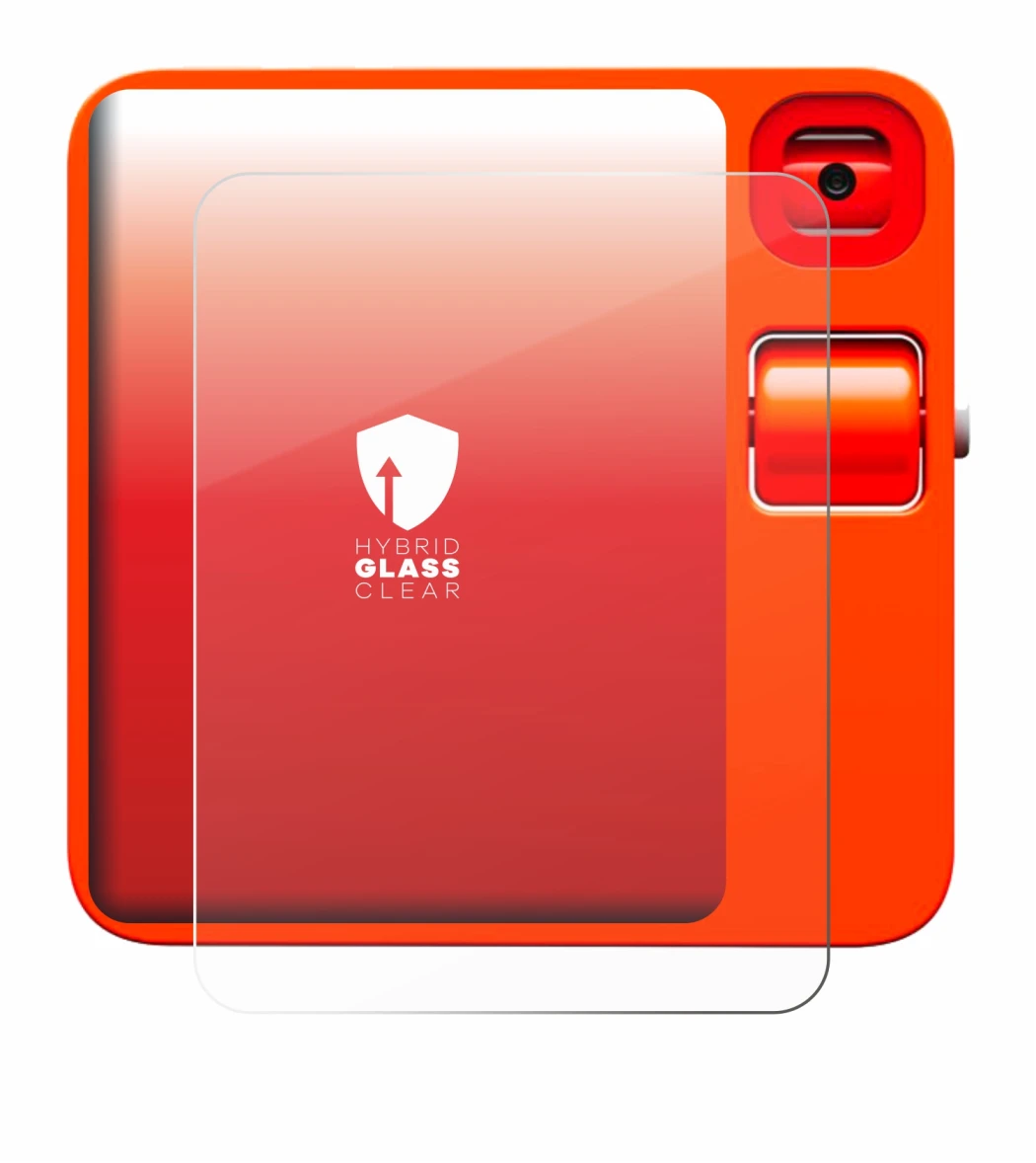 Imagen del dispositivo rabbit r1 con una amplia variedad de protectores de pantalla.