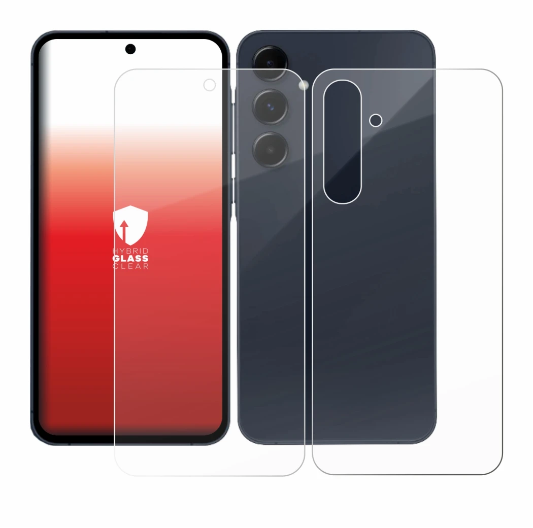 Imagen del dispositivo Samsung Galaxy A35 5G (Frontal+Trasero) con una amplia variedad de protectores de pantalla.