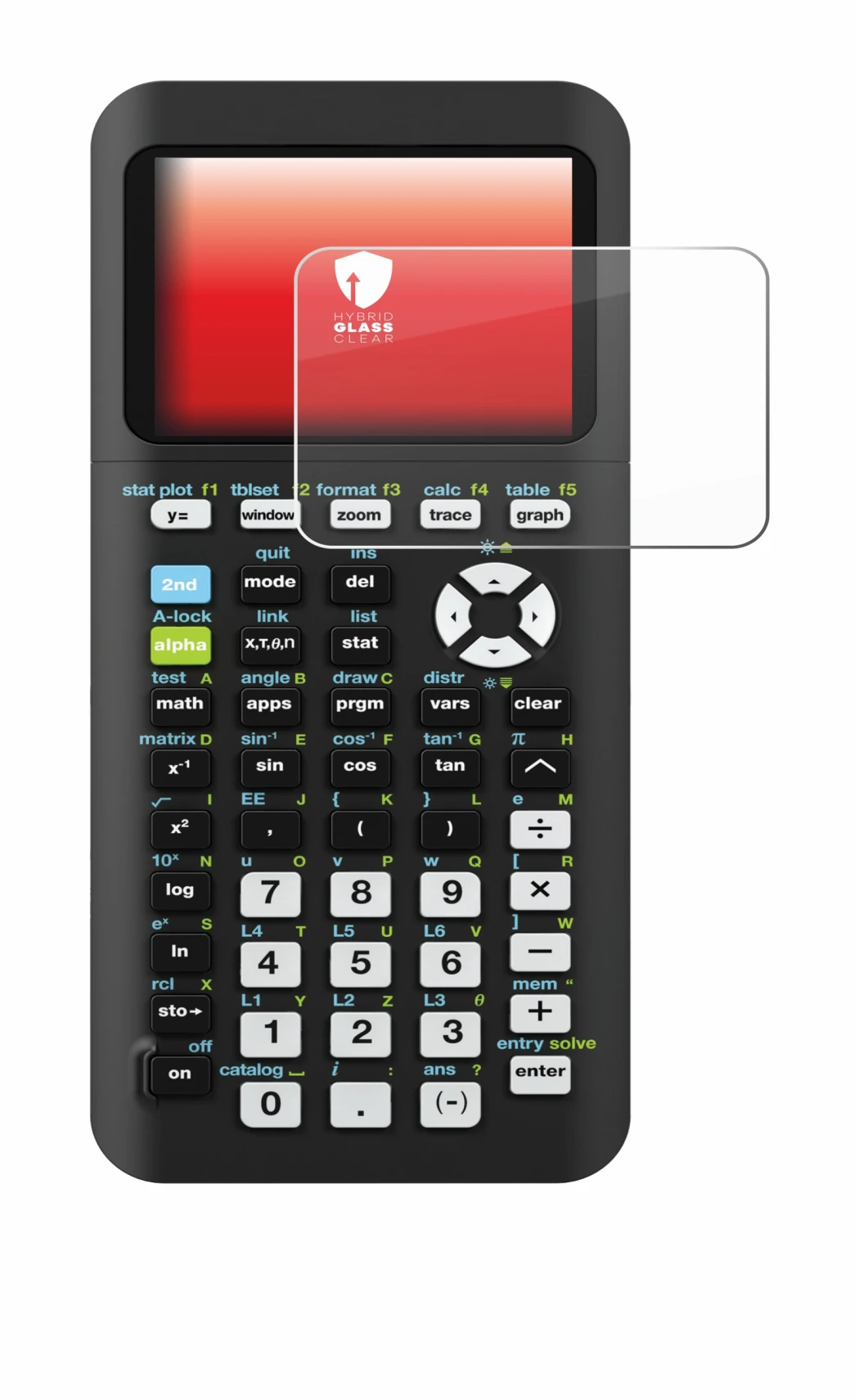 Imagen del dispositivo Texas Instruments TI-84 Plus CE-T Python con una amplia variedad de protectores de pantalla.