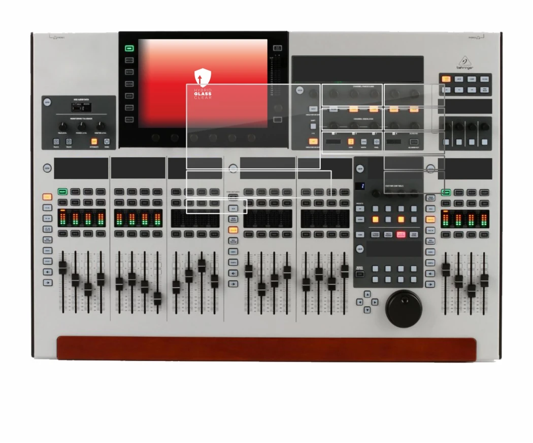 Imagen del dispositivo Behringer Wing (Set compuesto por 11 láminas) con una amplia variedad de protectores de pantalla.