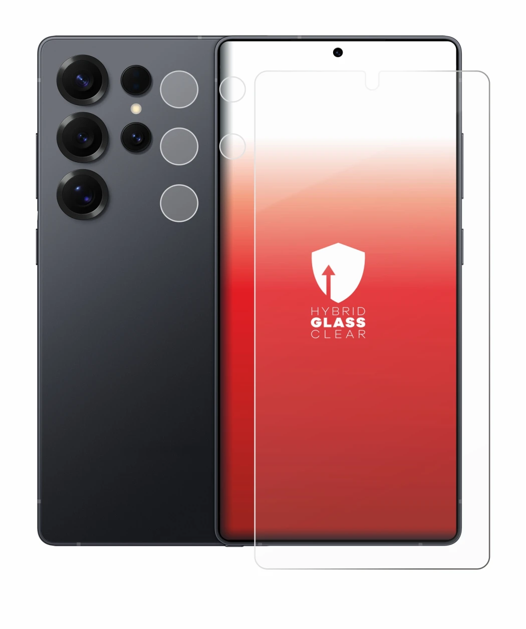 Imagen del dispositivo Samsung Galaxy S25 Ultra Enterprise Edition (Frontal+Cámara) con una amplia variedad de protectores de 