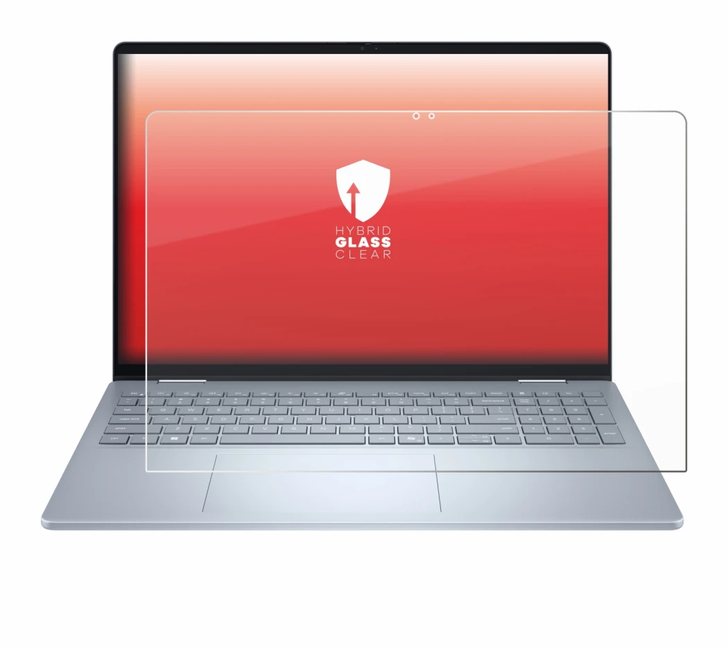 Imagen del dispositivo Dell 16 Plus-2-in-1 con una amplia variedad de protectores de pantalla.
