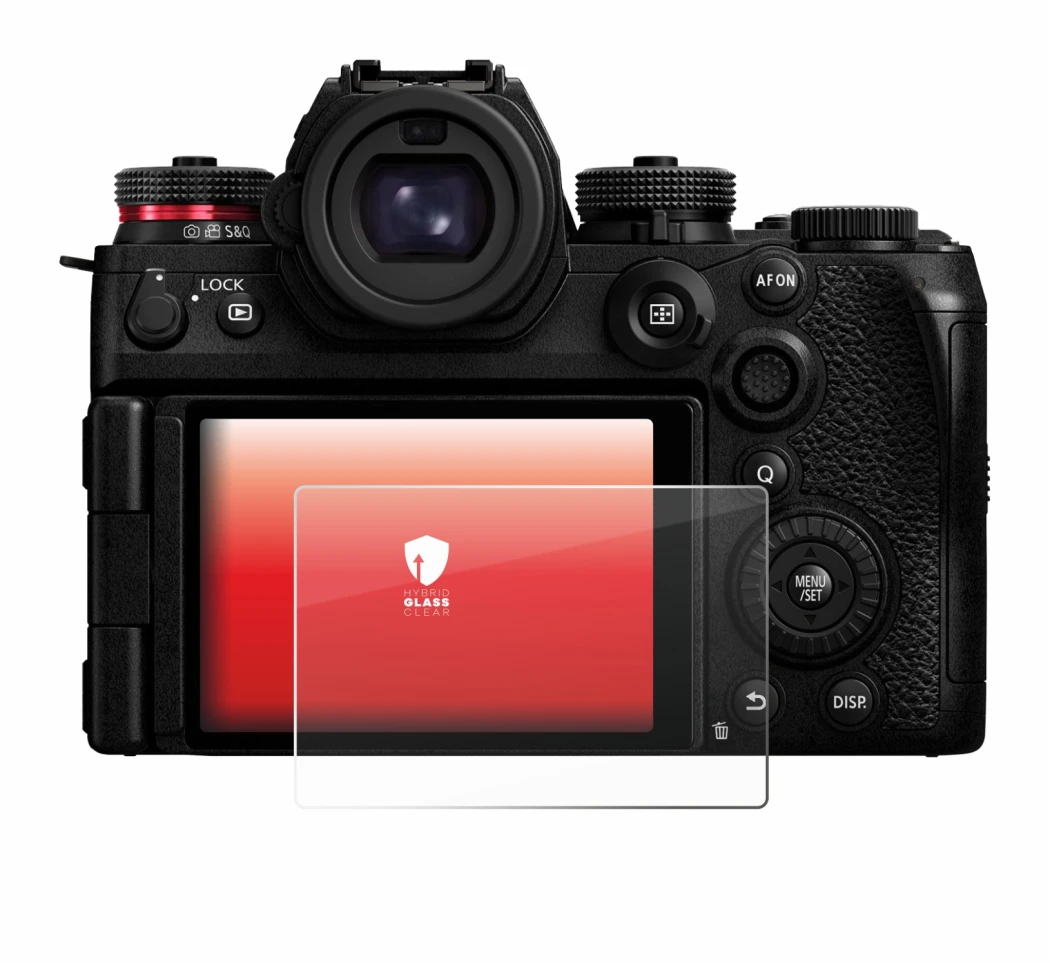 Imagen del dispositivo Panasonic Lumix S1R II con una amplia variedad de protectores de pantalla.