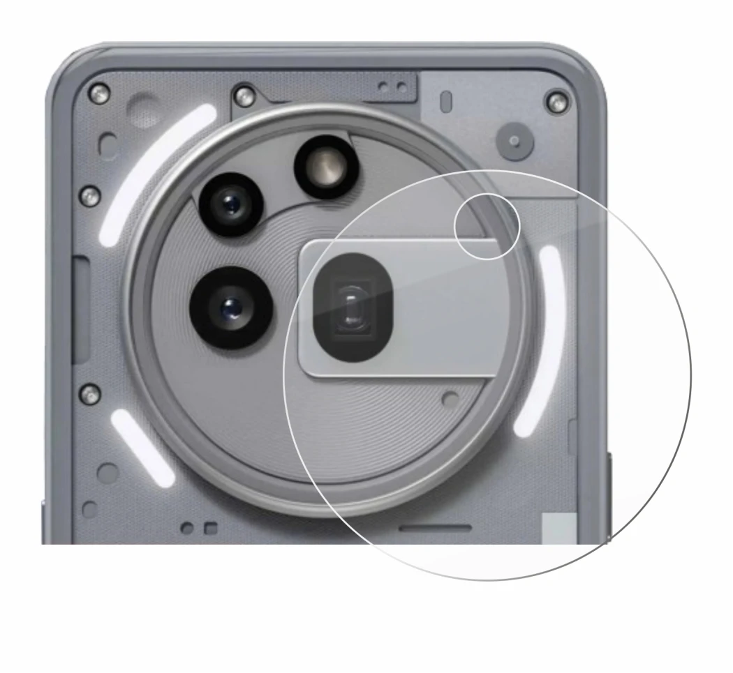 Imagen del dispositivo Nothing Phone (3a) Pro (SÓLO Cámara) con una amplia variedad de protectores de pantalla.