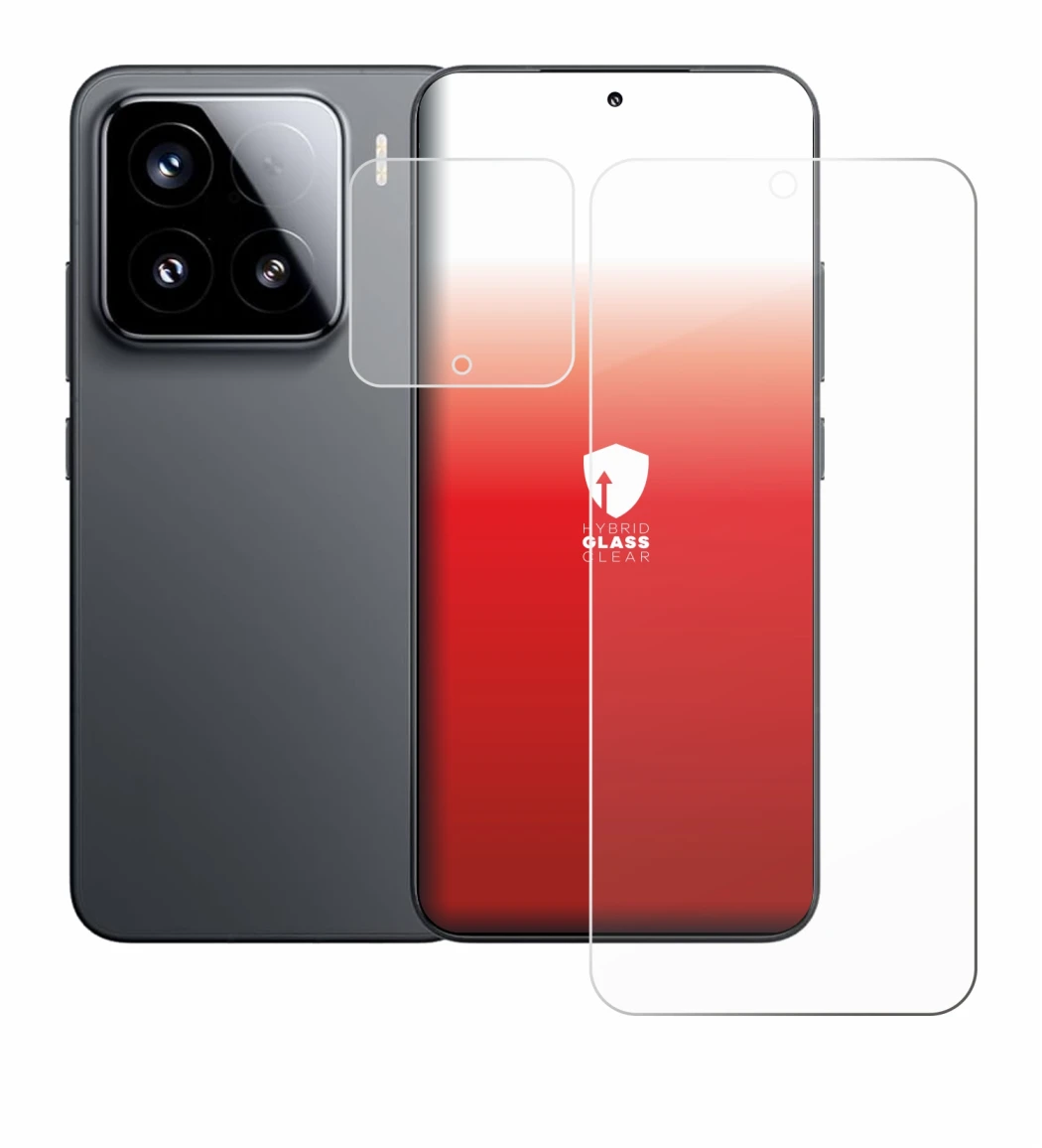 Imagen del dispositivo Xiaomi 15 (Frontal+Cámara) con una amplia variedad de protectores de pantalla.