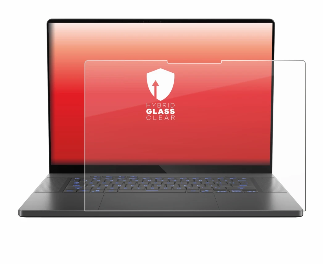 Imagen del dispositivo ASUS ROG Zephyrus G16 2025 con una amplia variedad de protectores de pantalla.