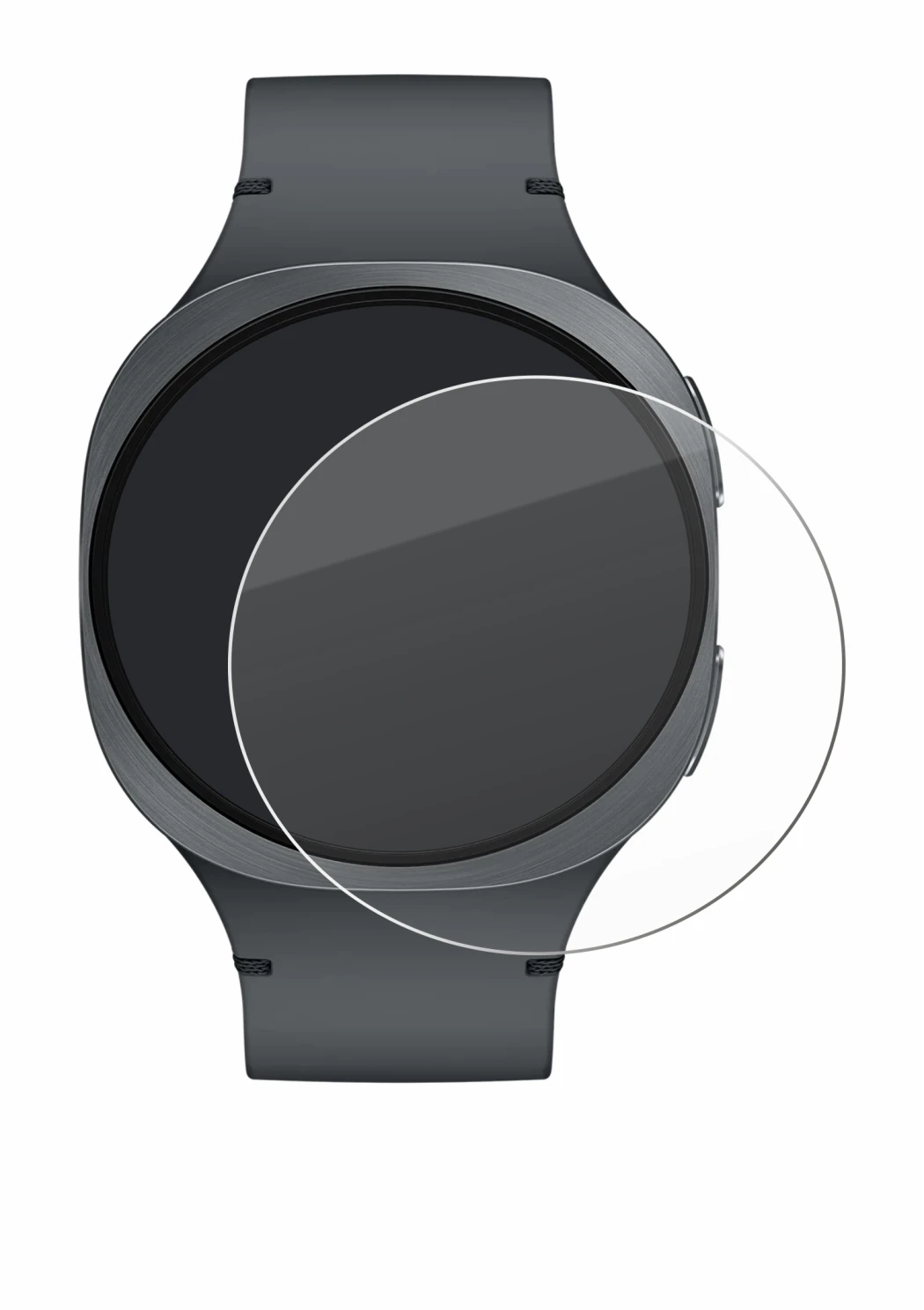Imagen del dispositivo Samsung Galaxy Watch 8 (40 mm) con una amplia variedad de protectores de pantalla.