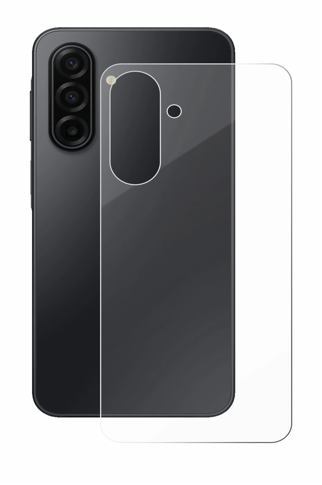 Imagen del dispositivo Samsung Galaxy A17 5G (Trasero) con una amplia variedad de protectores de pantalla.