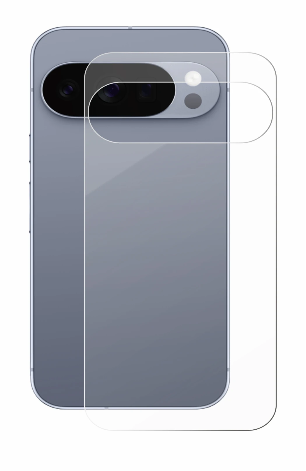 Imagen del dispositivo Google Pixel 10 Pro (Trasero) con una amplia variedad de protectores de pantalla.
