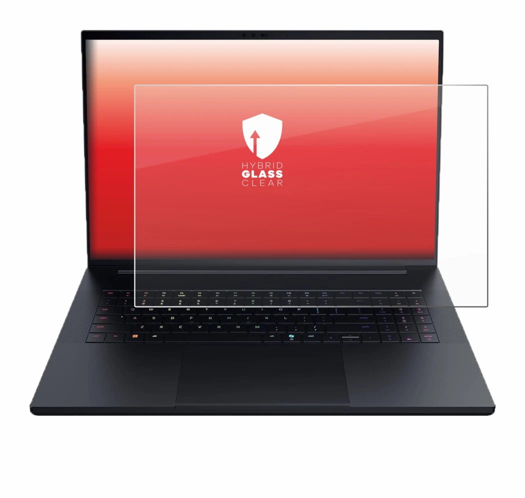 Imagen del dispositivo Razer Blade 18 2025 con una amplia variedad de protectores de pantalla.