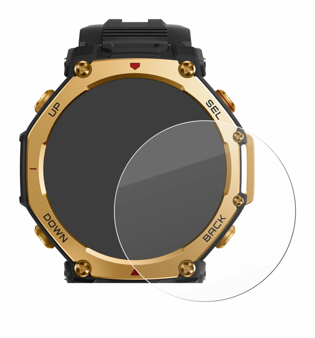 Imagen del dispositivo Huami Amazfit T-Rex 3 Pro (48 mm) con una amplia variedad de protectores de pantalla.