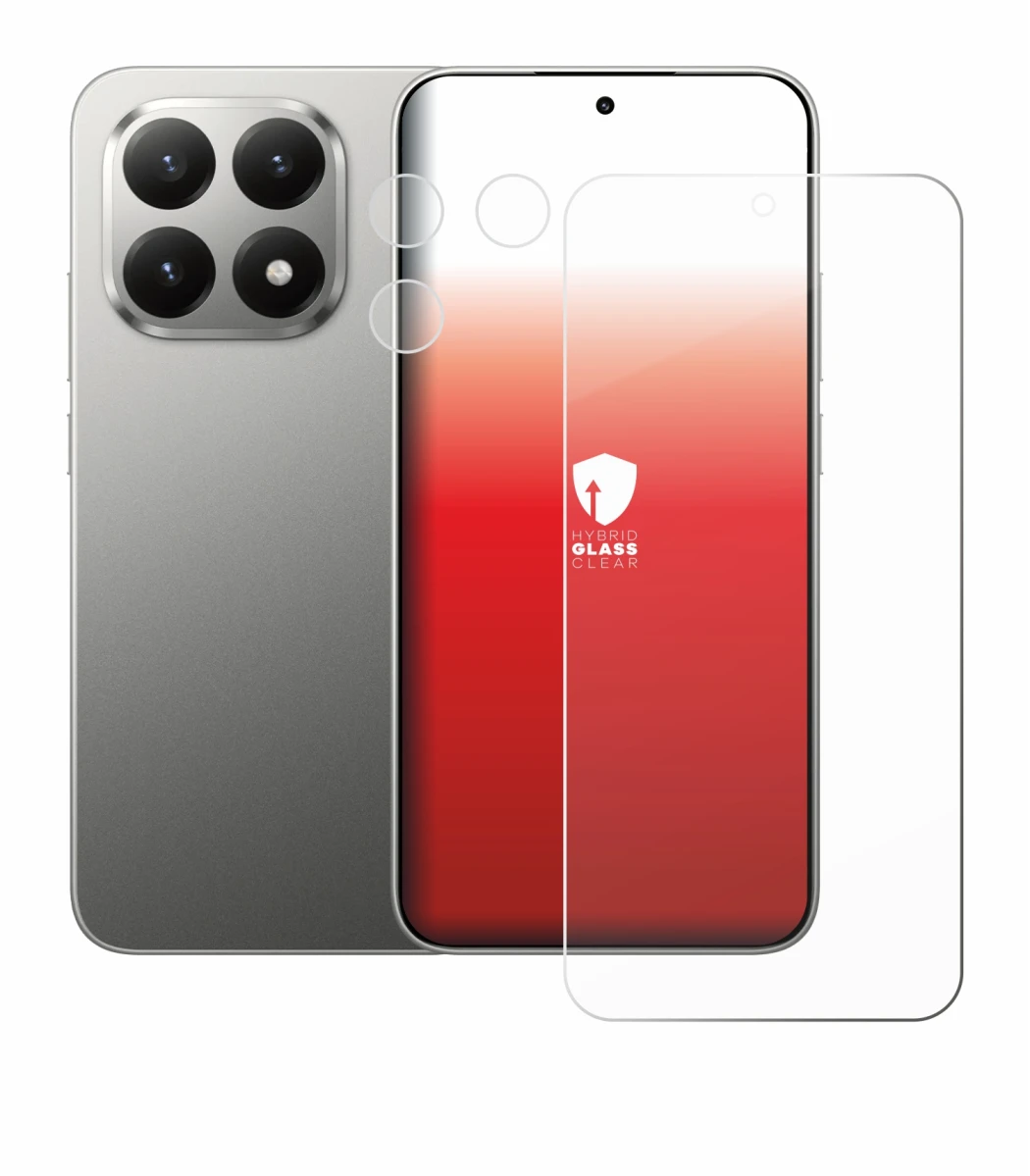 Imagen del dispositivo Xiaomi 15T (Frontal+Cámara) con una amplia variedad de protectores de pantalla.