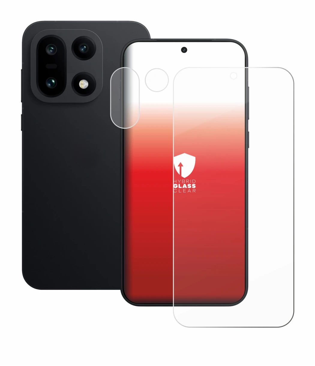 Imagen del dispositivo OnePlus 15 (Frontal+Cámara) con una amplia variedad de protectores de pantalla.