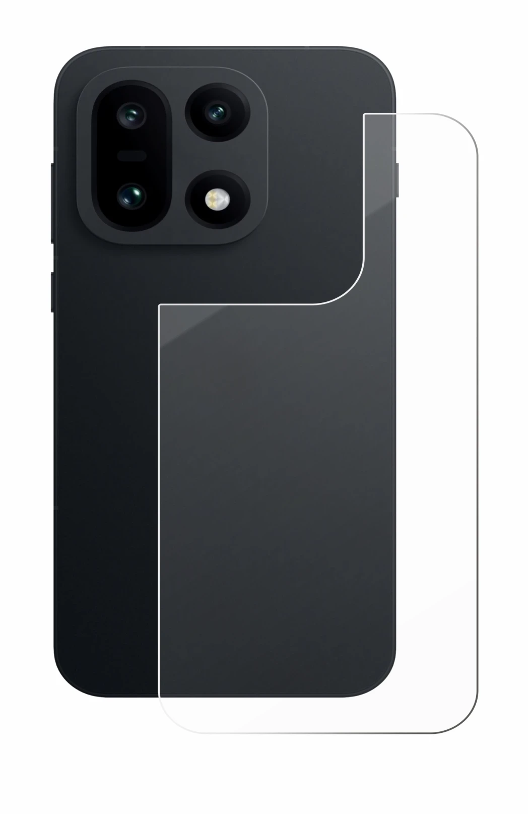 Imagen del dispositivo OnePlus 15 (Trasero) con una amplia variedad de protectores de pantalla.