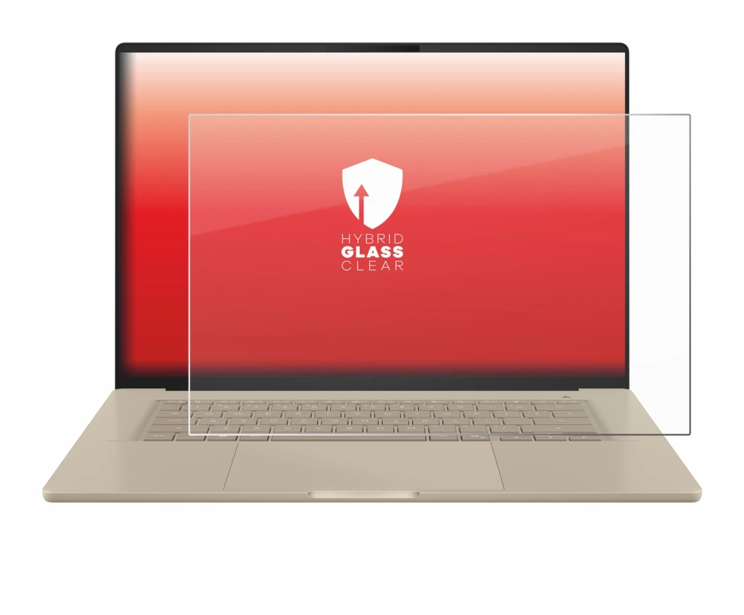 Imagen del dispositivo ASUS ZenBook A16 UX3607 con una amplia variedad de protectores de pantalla.