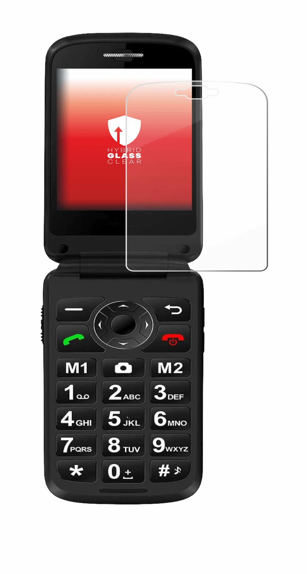 Imagen del dispositivo Simvalley Mobile XL-970 con una amplia variedad de protectores de pantalla.