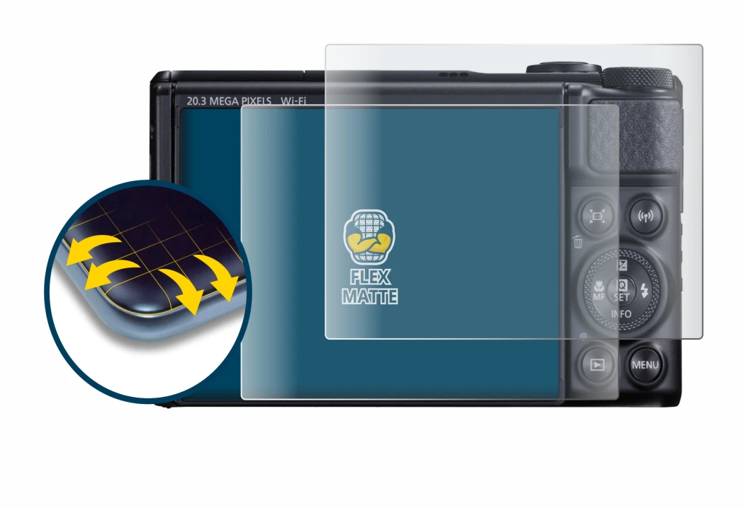 Imagen del dispositivo Canon PowerShot SX740 HS con una amplia variedad de protectores de pantalla.