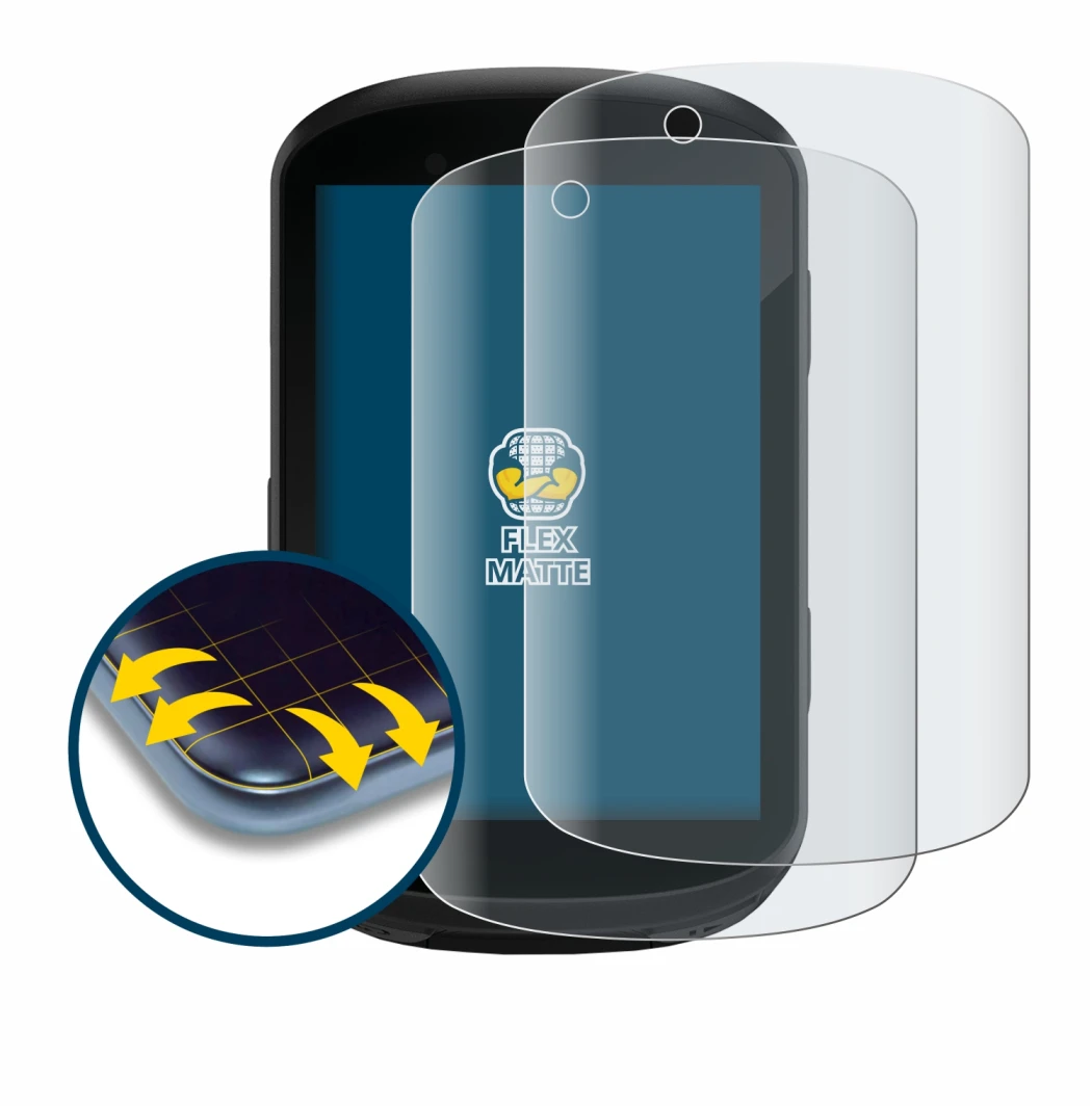 Imagen del dispositivo Garmin Edge 830 con una amplia variedad de protectores de pantalla.