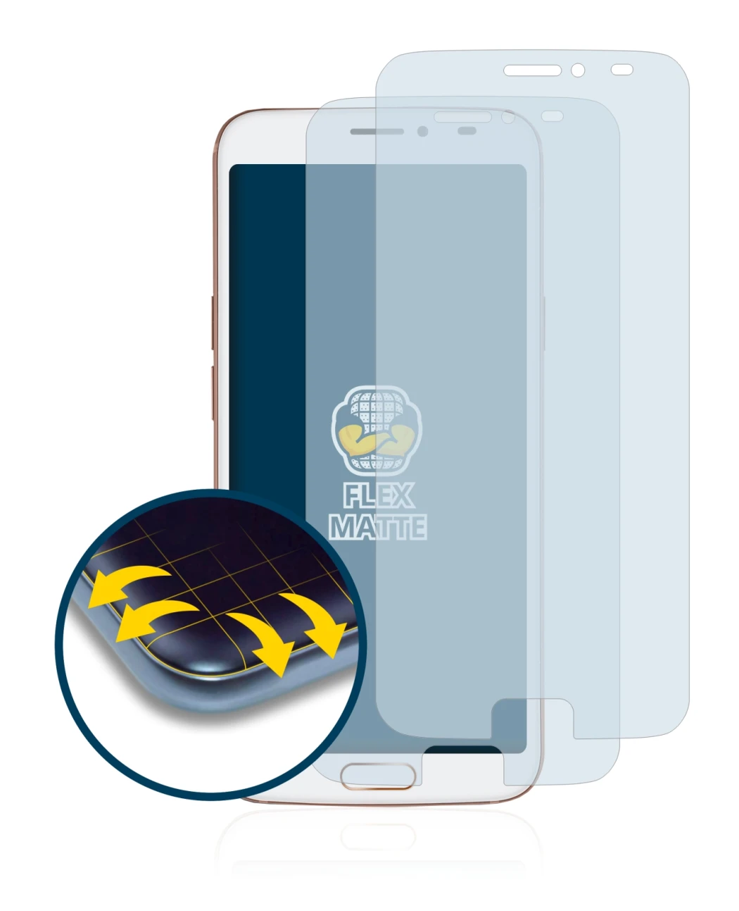 Imagen del dispositivo Doro 8080 con una amplia variedad de protectores de pantalla.