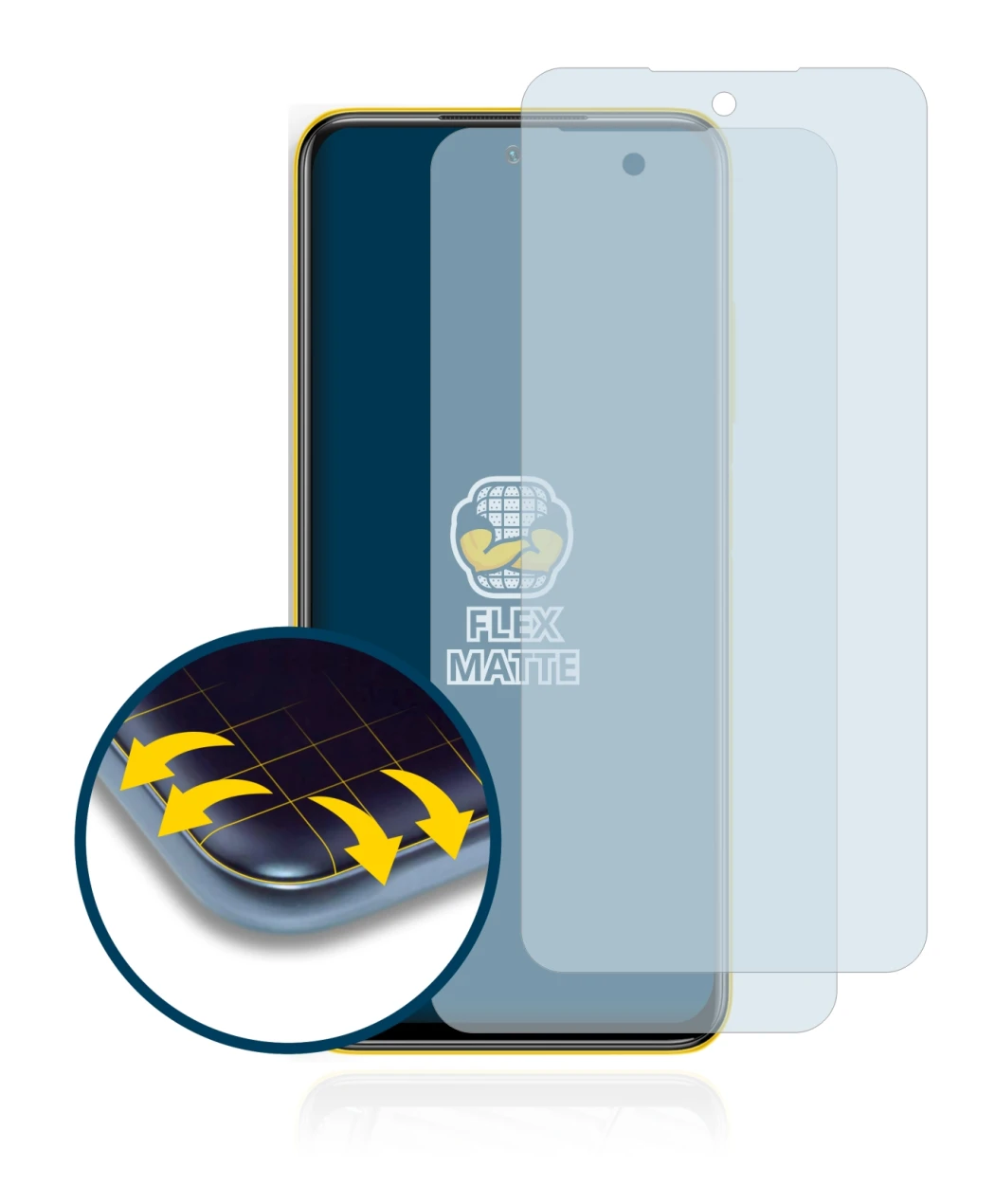 Imagen del dispositivo Xiaomi Poco M3 Pro 5G con una amplia variedad de protectores de pantalla.