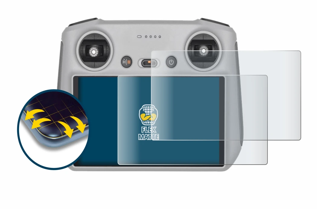 Imagen del dispositivo DJI RC Controller con una amplia variedad de protectores de pantalla.