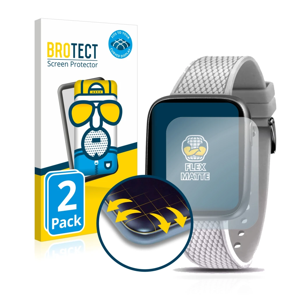 Parte frontal de un envase de producto con el logotipo de la marca BROTECT. Al lado se muestra el dispositivo Morellato M-01 c