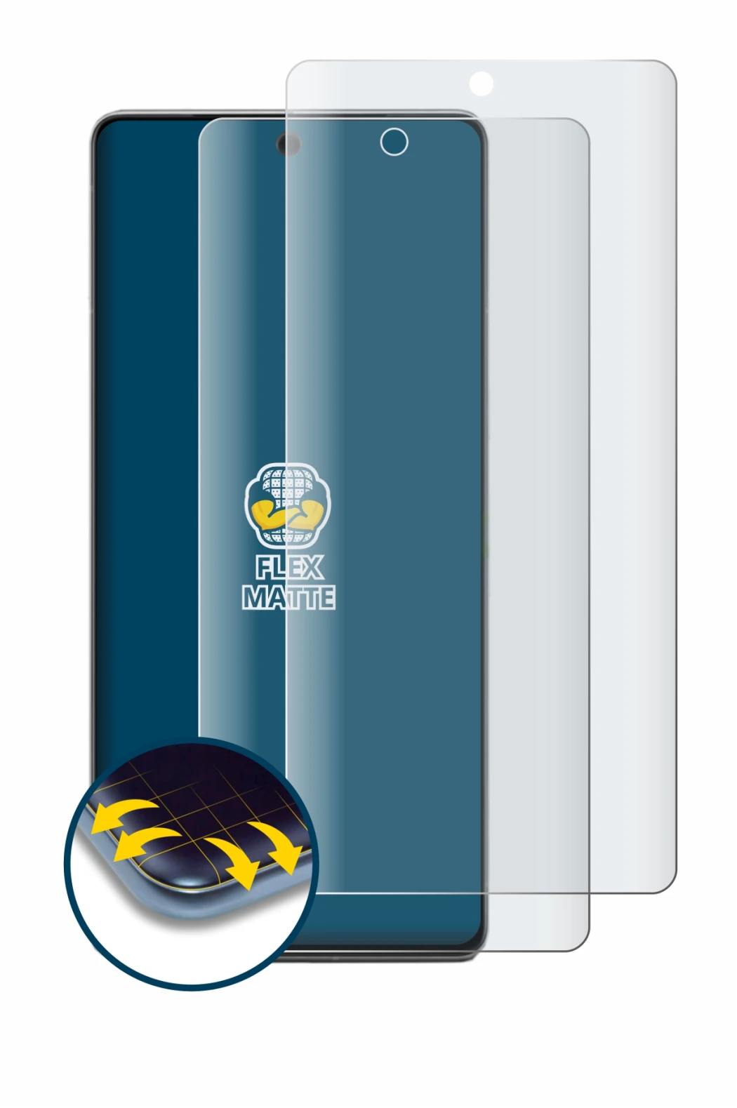 Imagen del dispositivo Google Pixel 7 Pro con una amplia variedad de protectores de pantalla.