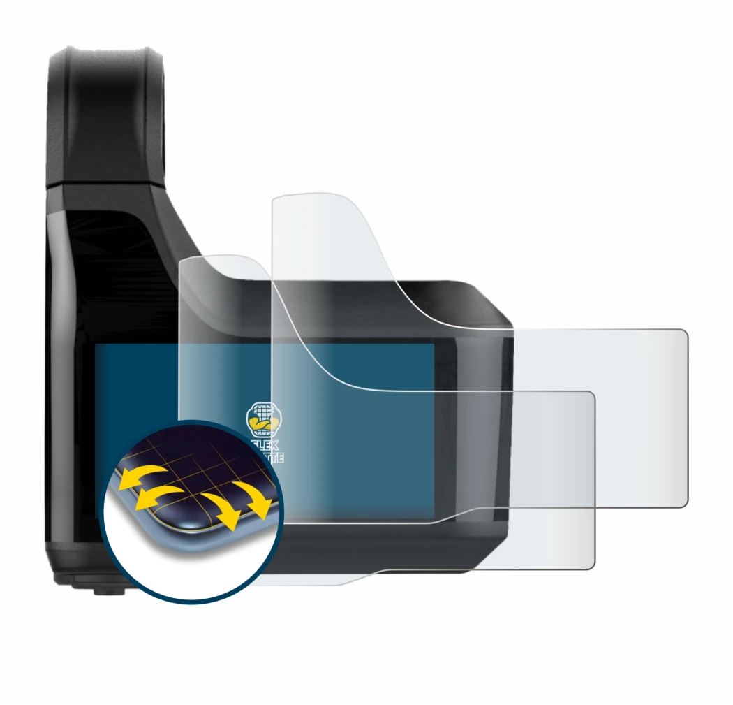 Imagen del dispositivo Shimano Steps SC-EM800 con una amplia variedad de protectores de pantalla.