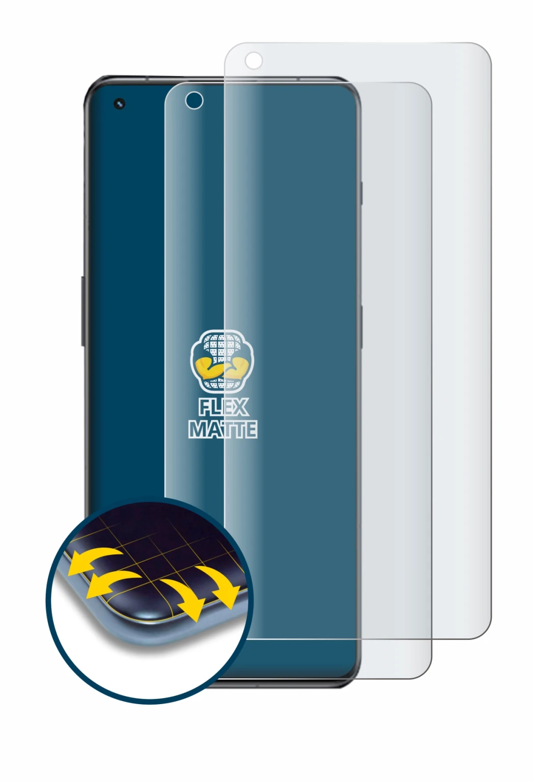 Imagen del dispositivo OnePlus 11 5G con una amplia variedad de protectores de pantalla.