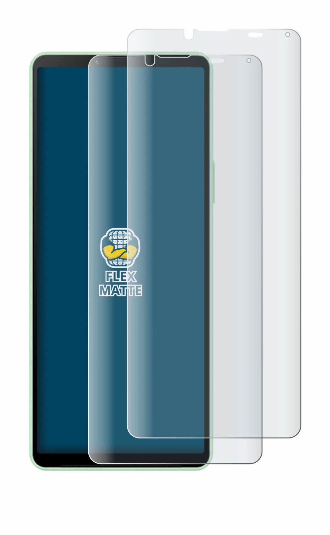 Imagen del dispositivo Sony Xperia 10 V con una amplia variedad de protectores de pantalla.