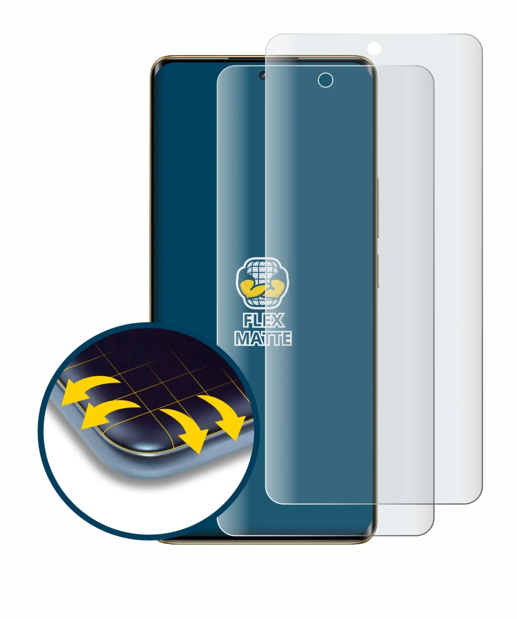 Imagen del dispositivo realme 12 Pro Plus con una amplia variedad de protectores de pantalla.