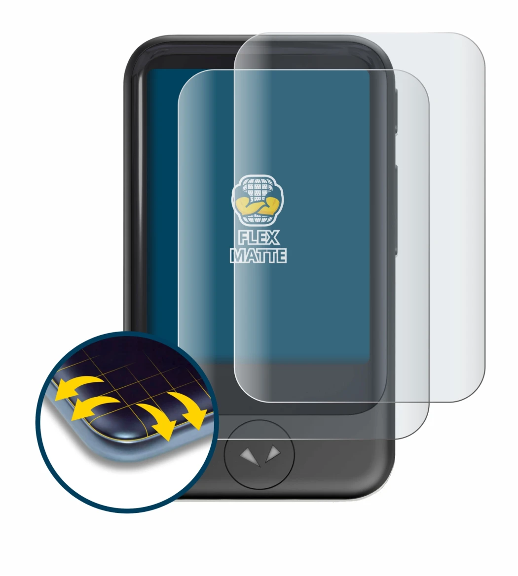 Imagen del dispositivo Pocketalk S con una amplia variedad de protectores de pantalla.