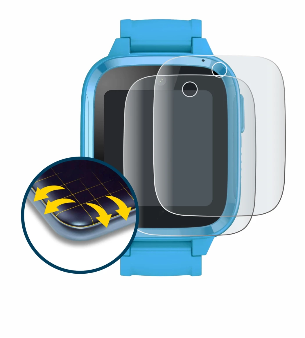 Imagen del dispositivo Xplora Kidzi Watch con una amplia variedad de protectores de pantalla.