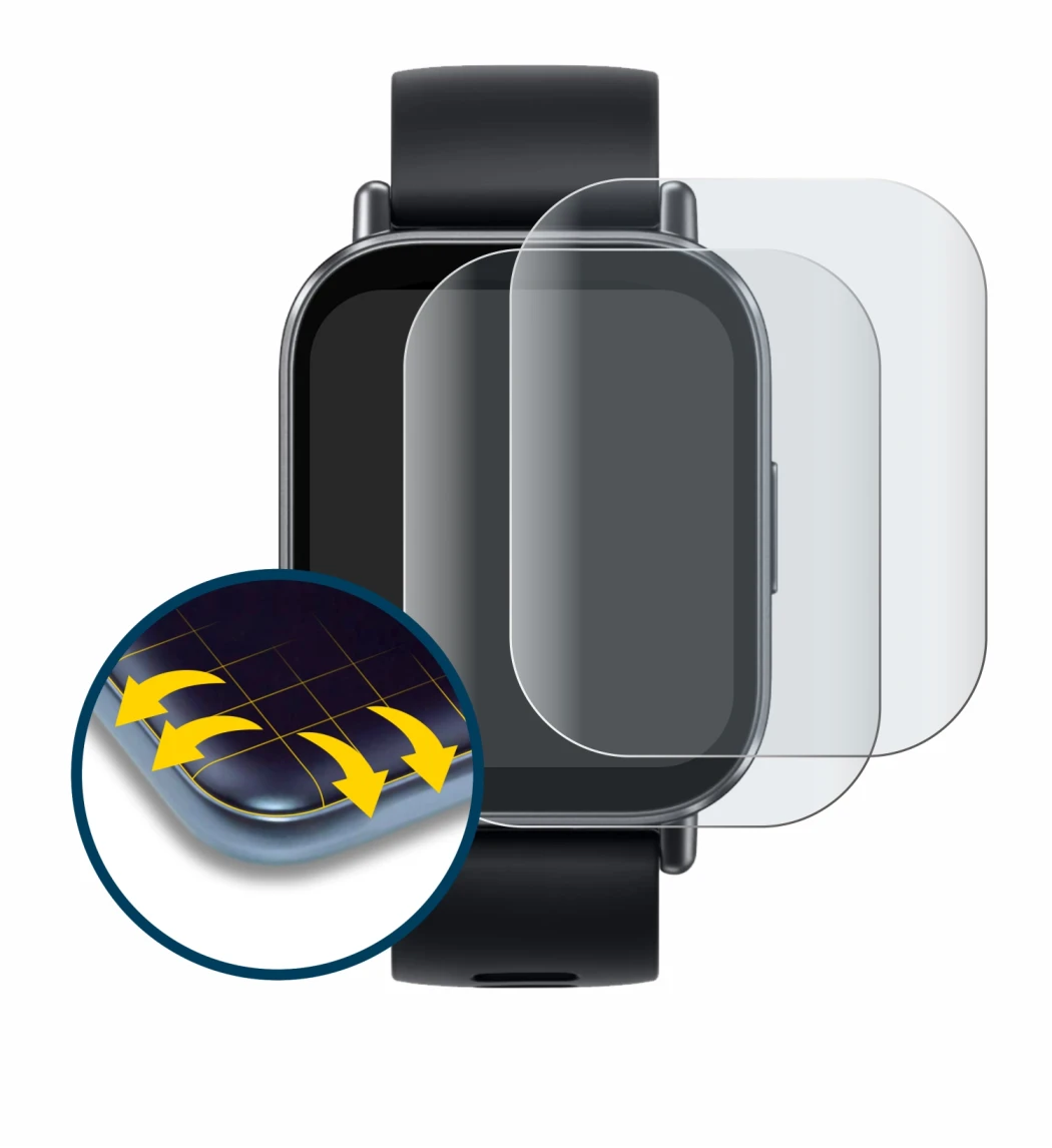 Imagen del dispositivo Xiaomi Redmi Watch 5 Active con una amplia variedad de protectores de pantalla.