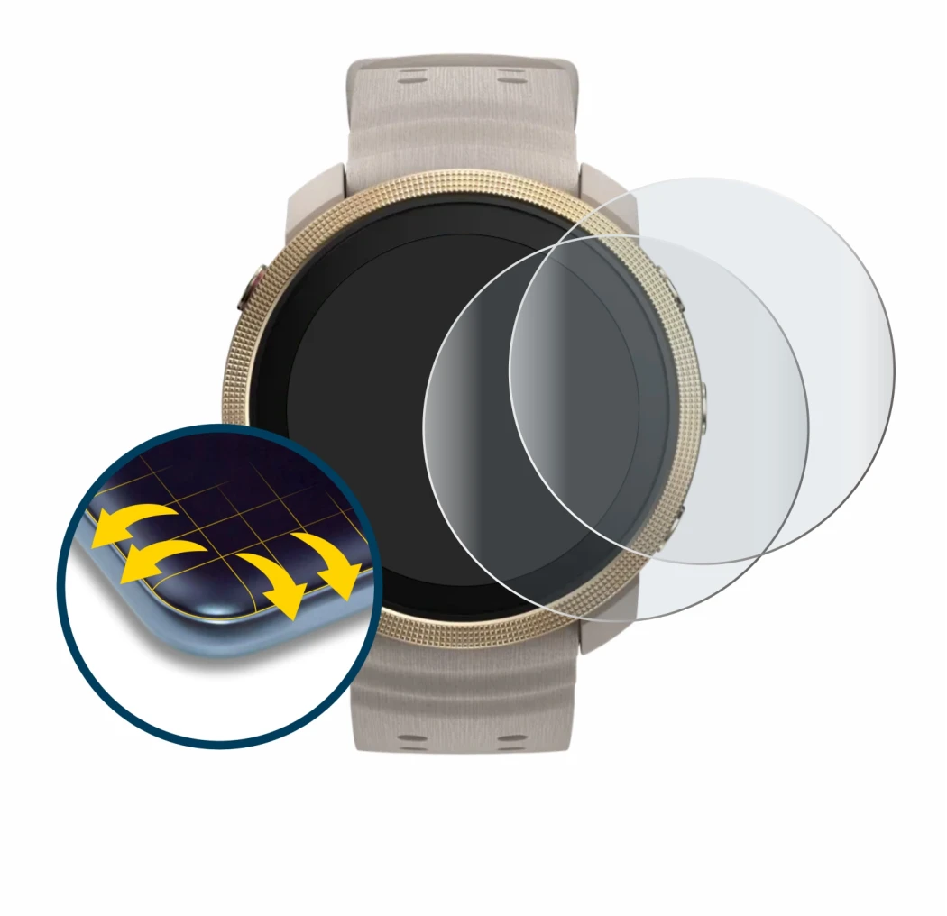 Imagen del dispositivo Polar Vantage M3 con una amplia variedad de protectores de pantalla.