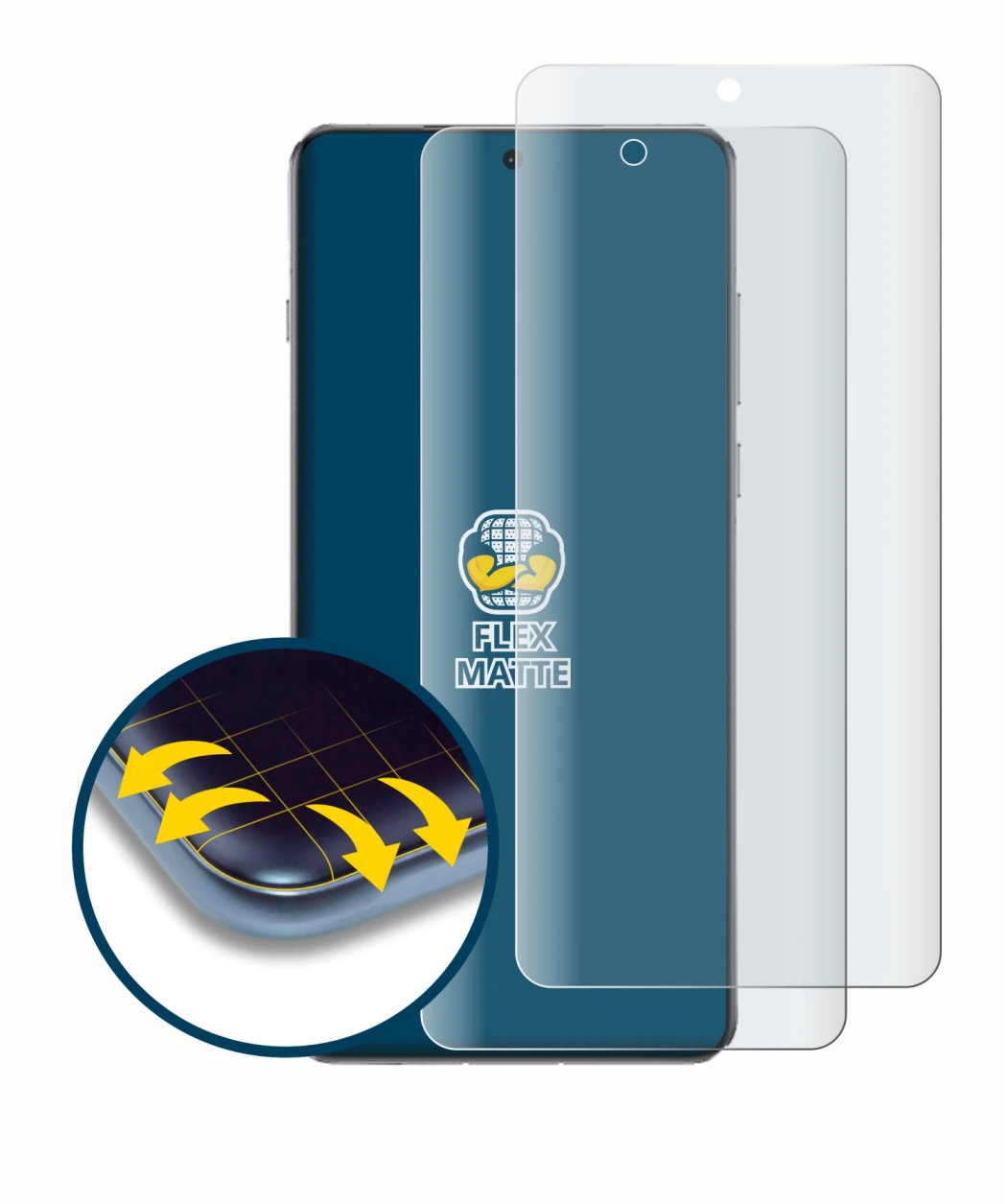 Imagen del dispositivo OnePlus 13 con una amplia variedad de protectores de pantalla.