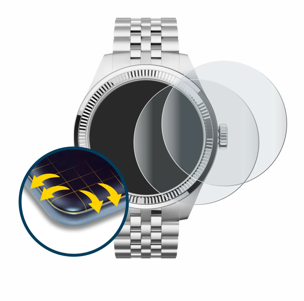 Imagen del dispositivo Withings ScanWatch Nova Brilliant (39 mm) con una amplia variedad de protectores de pantalla.