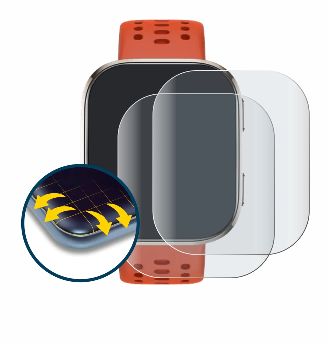 Imagen del dispositivo Huami Amazfit Bip 6 con una amplia variedad de protectores de pantalla.