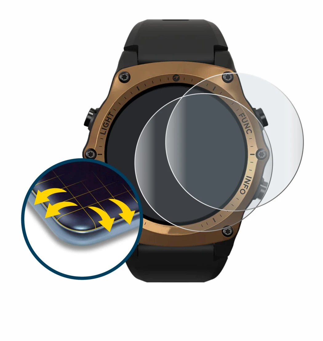 Imagen del dispositivo Shearwater Teric dive computer con una amplia variedad de protectores de pantalla.